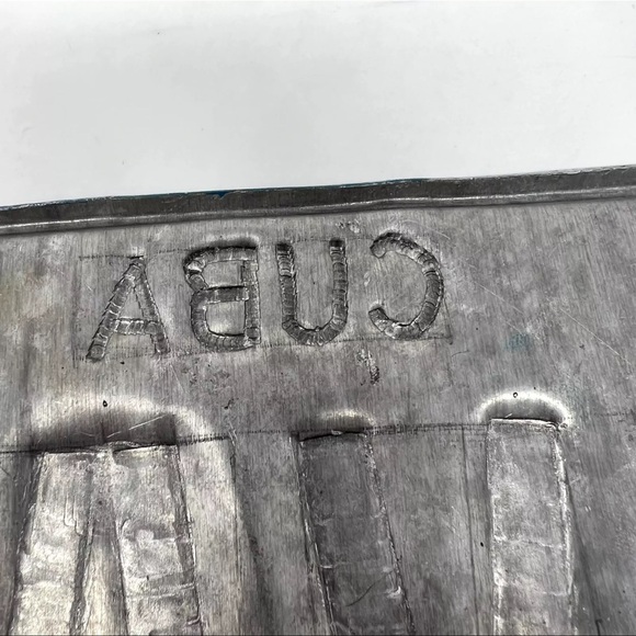 Vintage Cuba License Plate Custom Havana Spellout Blue Black 11.5” X 5.5” - Picture 7 of 11